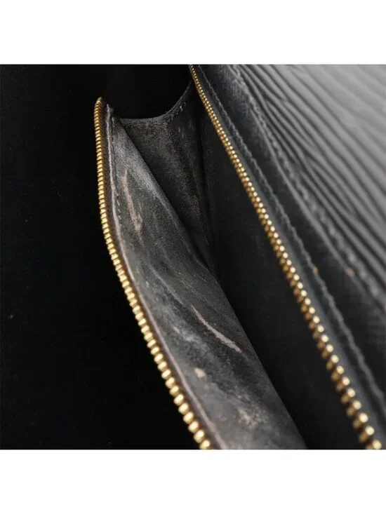 Louis Vuitton Epi Art Deco Second Bag Clutch Leather Noir Black - Picture 6 of 8